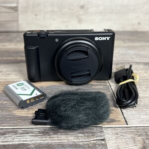 Sony ZV-1F 20.1MP Touch Screen 4K f/2 Vlogging Digital Camera Black - Open Box